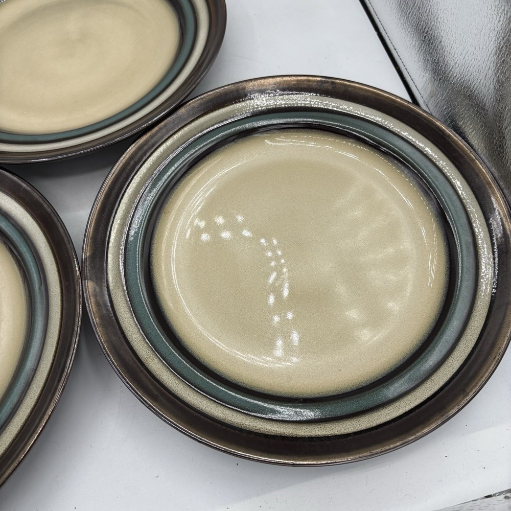 Mikasa Gourmet Basics Dinner Plates 11.25" Stoneware Spector Blue Set of 3 - Picture 5 of 9